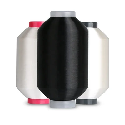 Bright Raw 150d Black Polyester Hot Melt Yarn